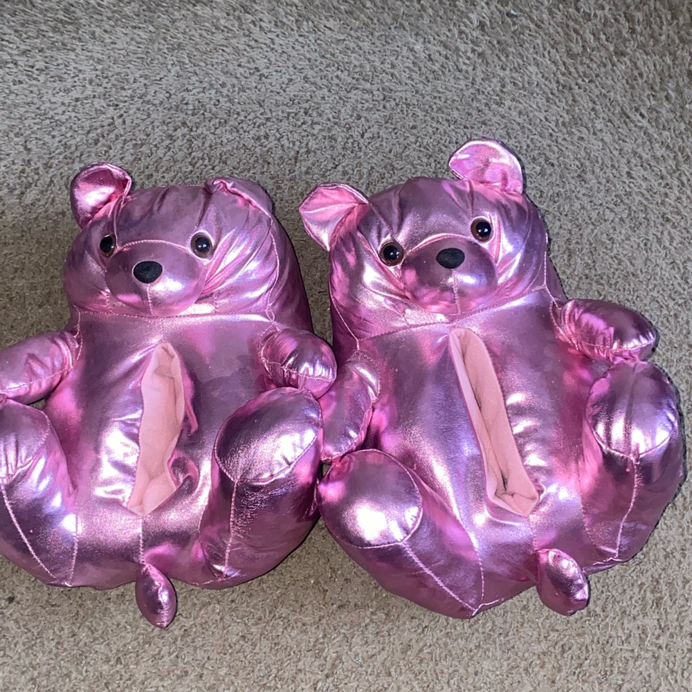 Teddy bear slippers
